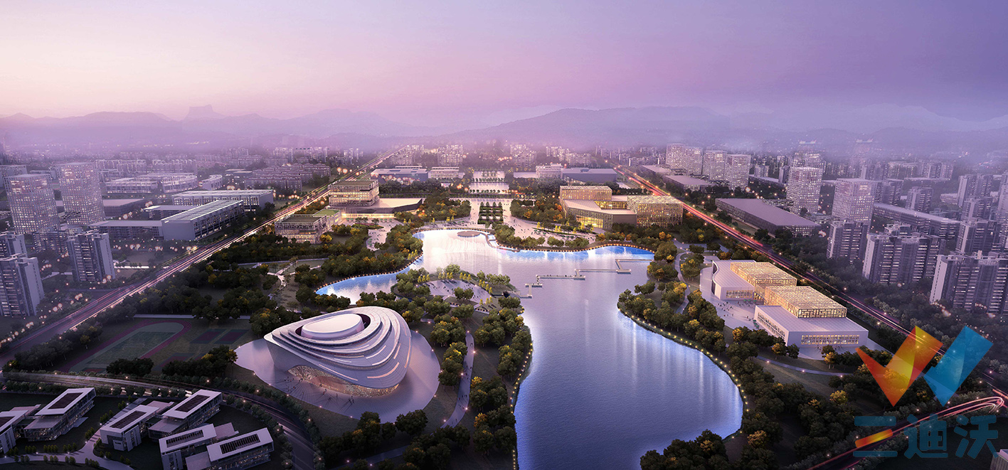 【效果图】城市规划 商业广场 群体建筑 资深设计师担纲