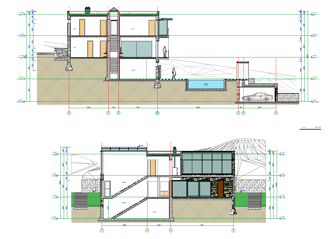 bim别墅施工图-工程设计-矩阵建筑设计工作室-猪八戒网