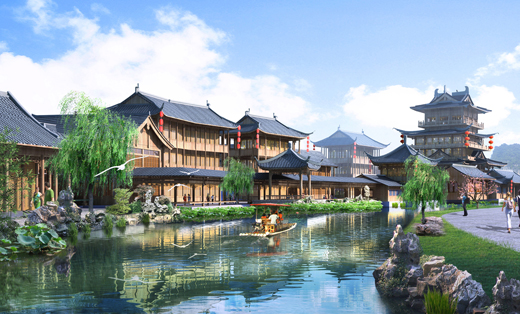 旅游景區(qū)民宿自建房別墅古建筑方案規(guī)劃效果圖施工圖設(shè)計(jì)
