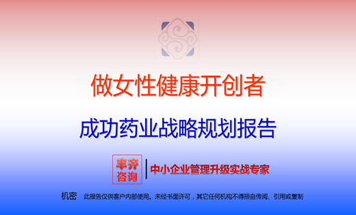 做女性健康開(kāi)創(chuàng)者——成功藥業(yè)戰(zhàn)略規(guī)劃報(bào)告