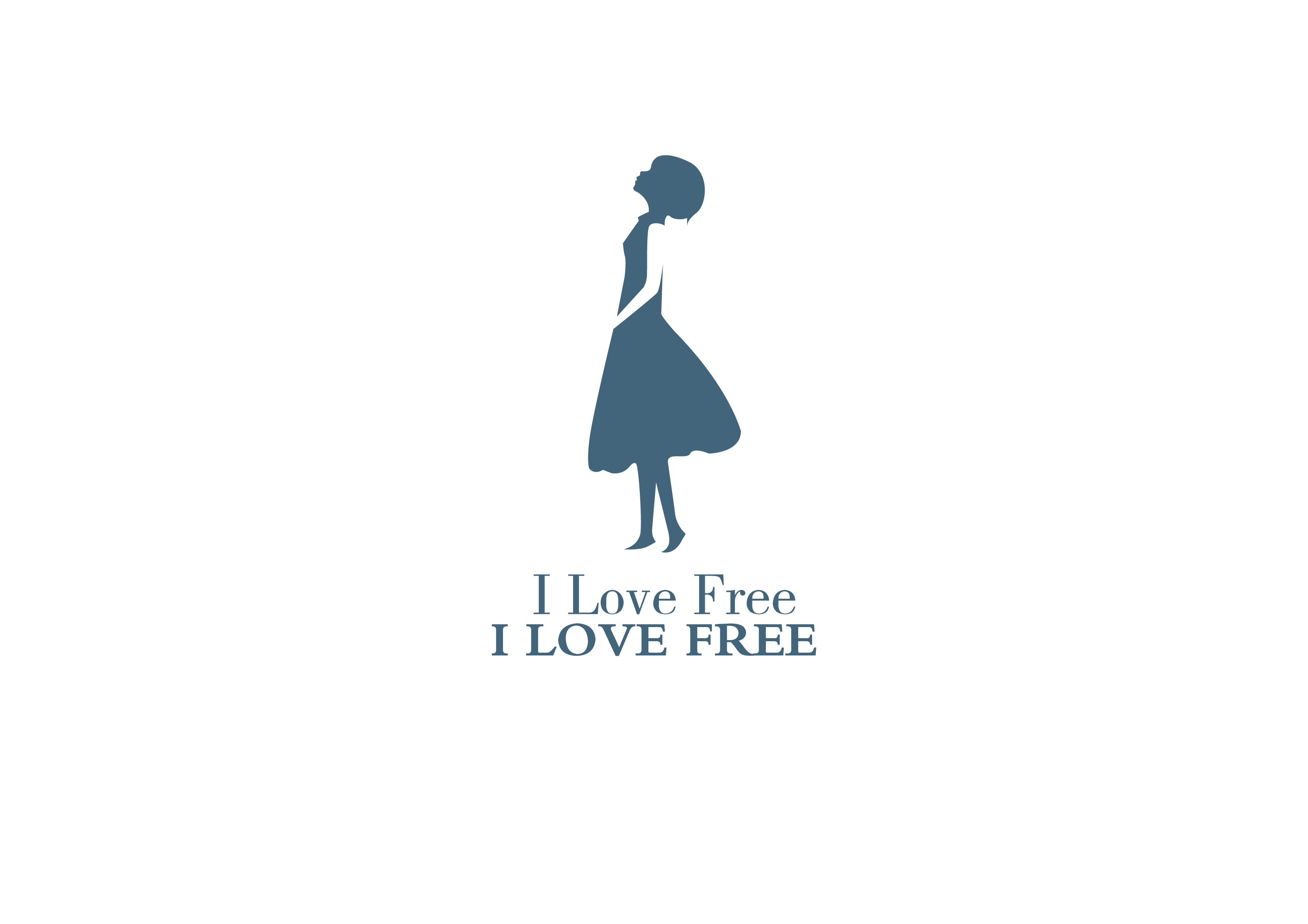 logo设计案例_i love free