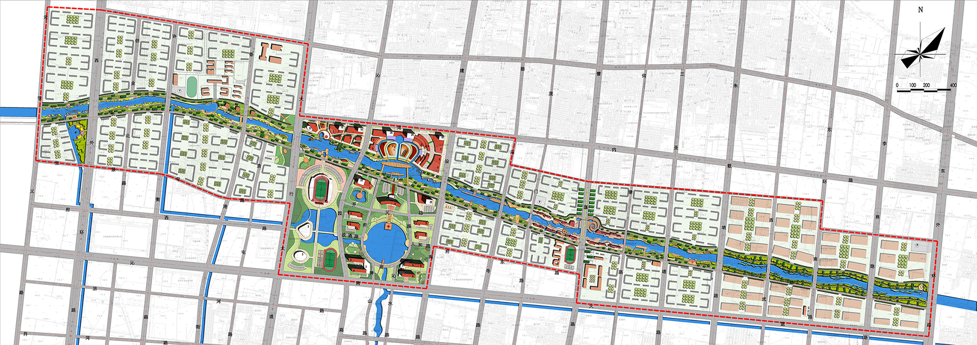 沁阳市总干河滨河景观概念规划