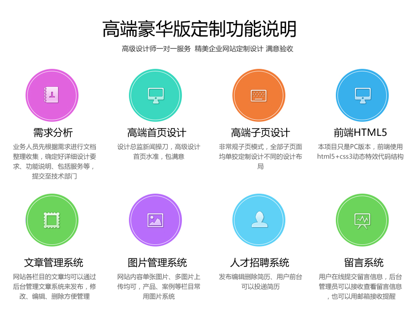 高端豪华HTML5企业网站建设/网站制作/网站定制开发