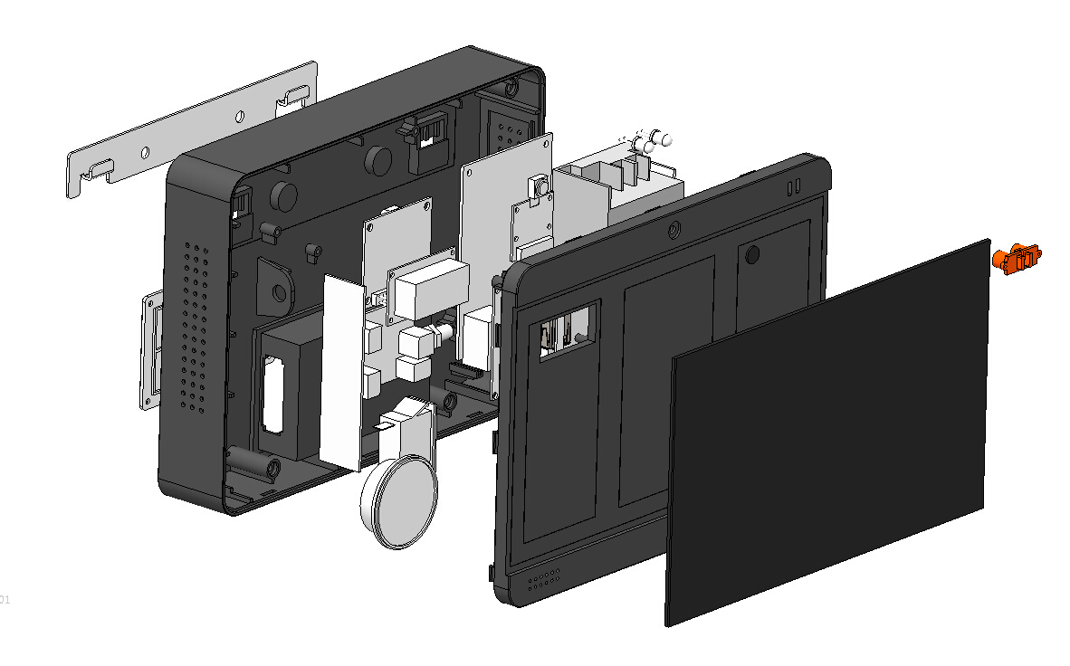 门禁产品结构设计