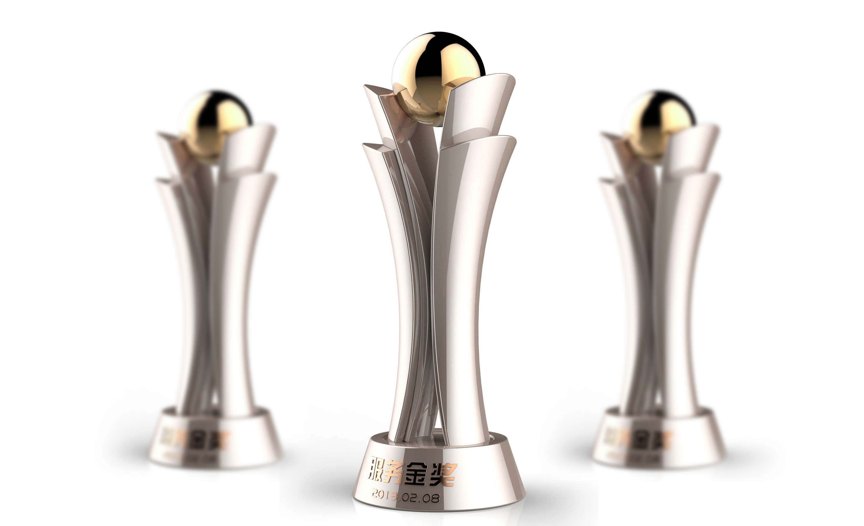 服务奖杯-工业设计-品点工业设计-猪八戒网