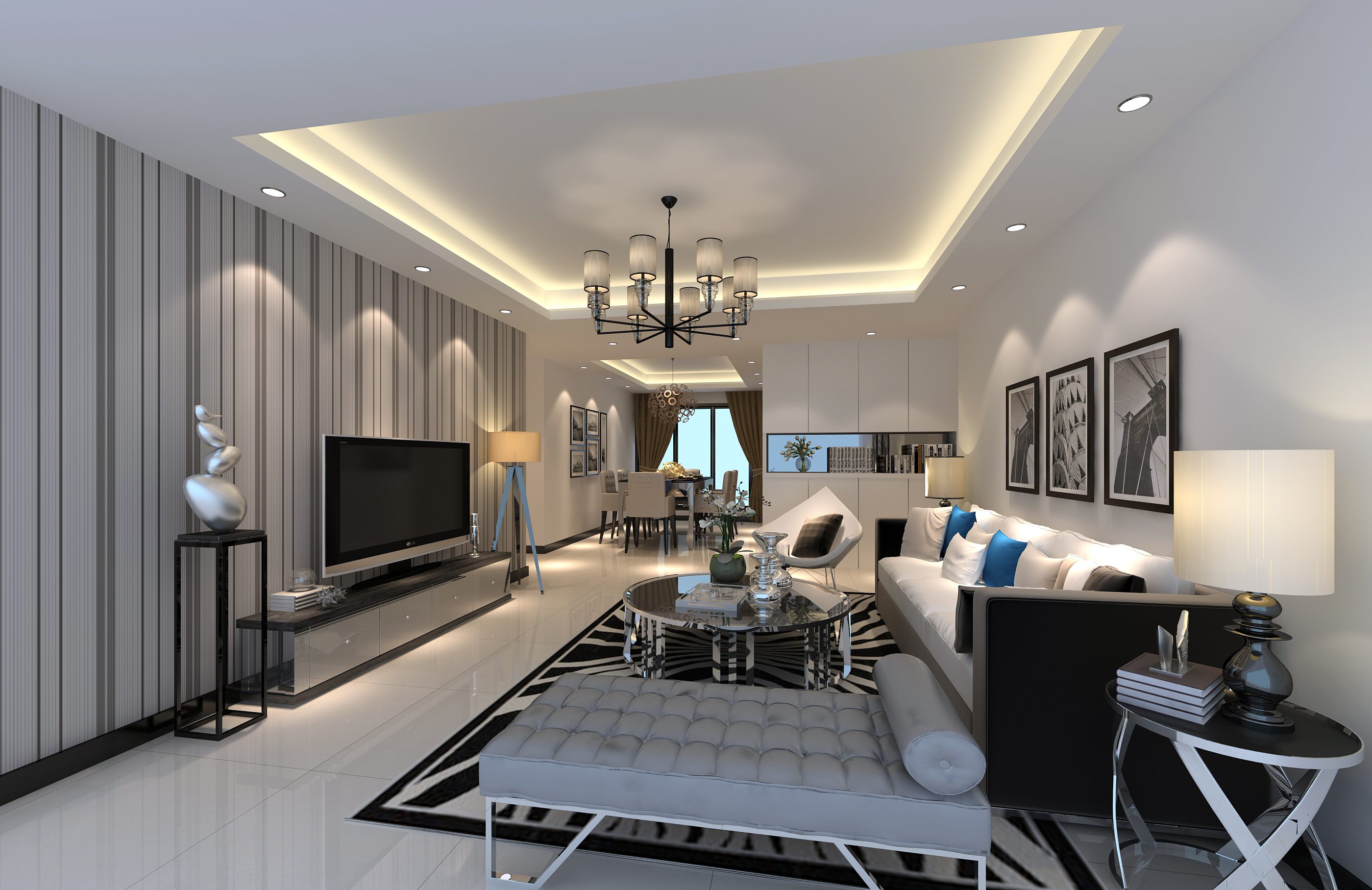 业主家装装修3d效果图