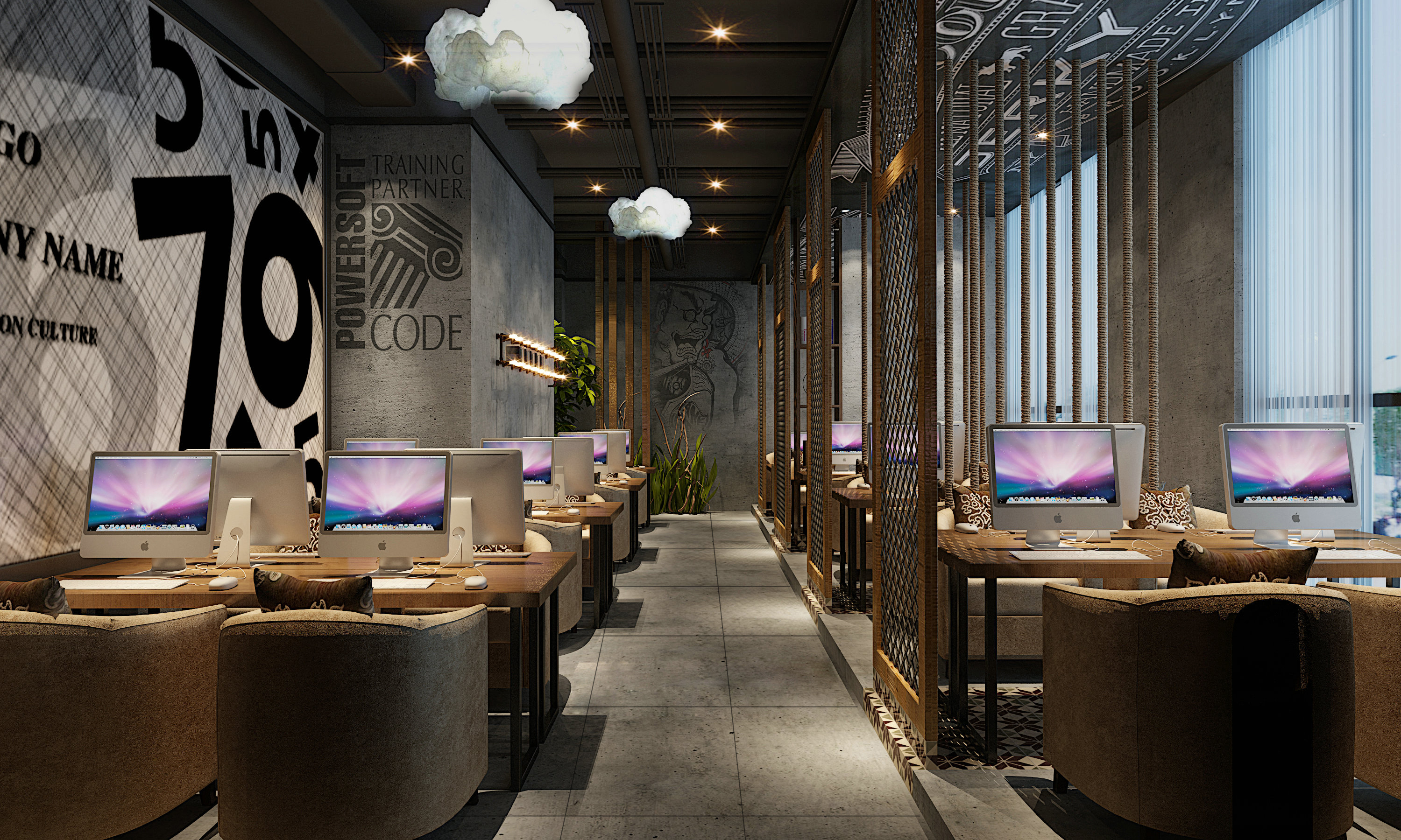 网吧设计 网咖设计 空间装修设计