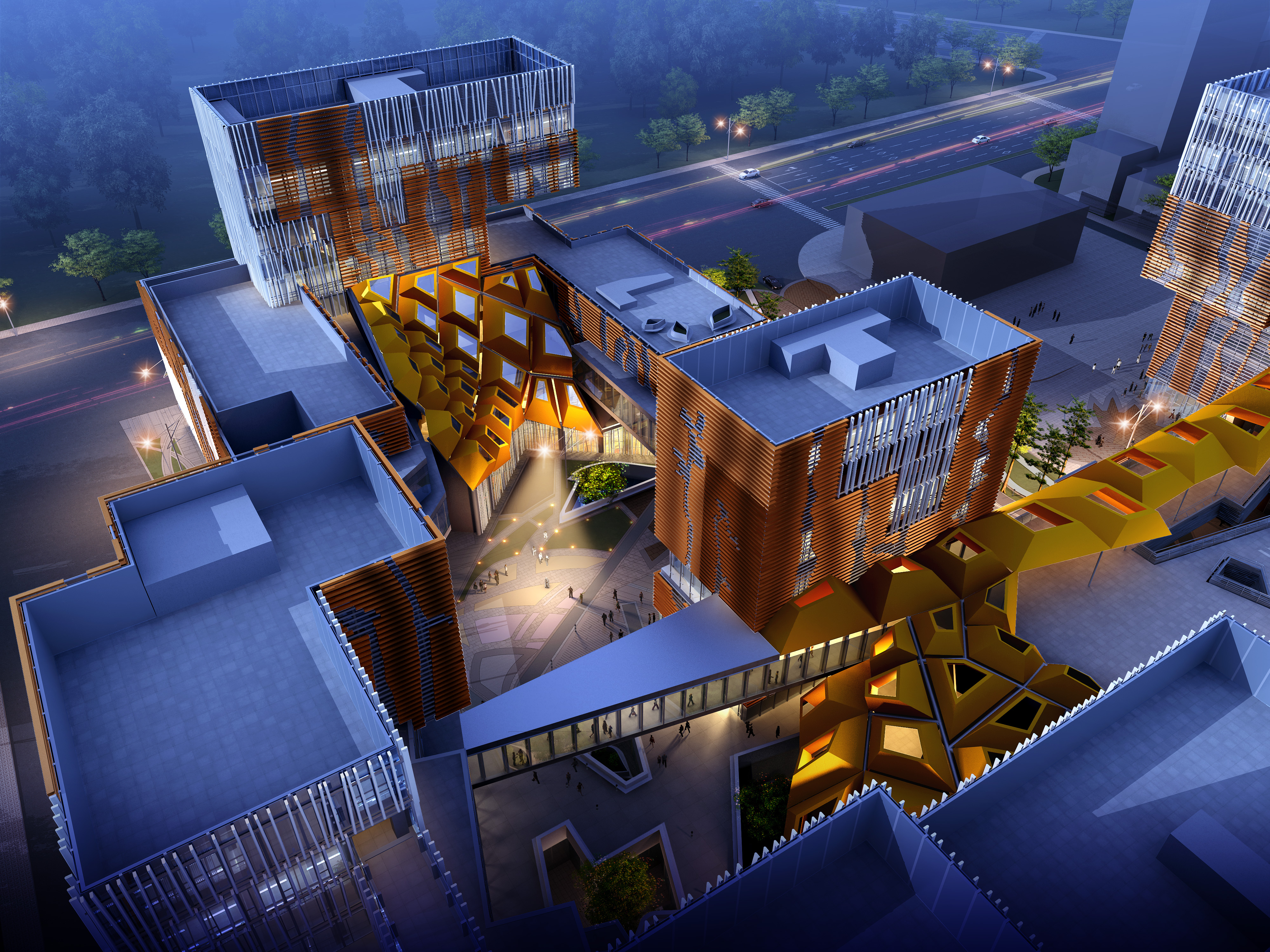 公共建筑类鸟瞰图套